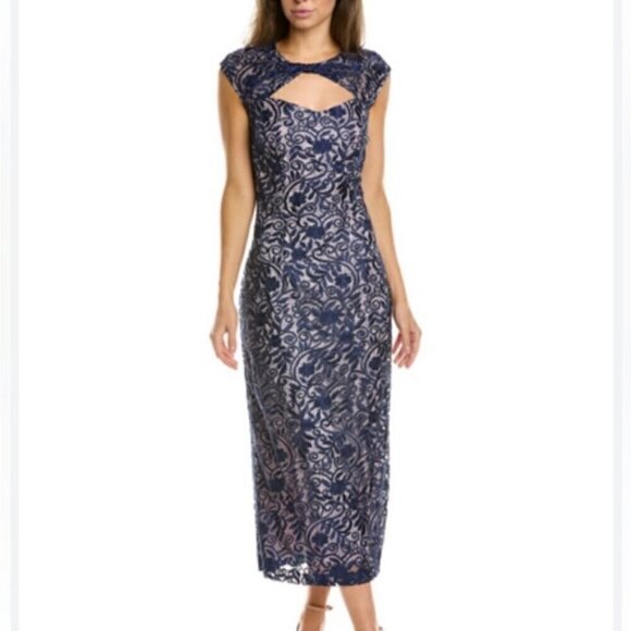 JS COLLECTIONS Daniela Midi Dress Size 8 - Picture 1 of 7